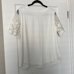 Lulus blouse white/off white (XL)